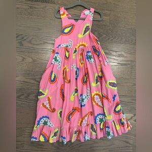 Stella McCartney Kids Pink Paisley-Print Sleeveless Dress